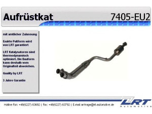 LRT 7405-EU2 konversijos katalizatorius 
 Išmetimo sistema -> Euro1-/Euro2-/D3 konvertavimas
124.490.99.19