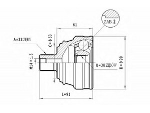 STATIM C.337 jungčių komplektas, kardaninis velenas 
 Ratų pavara -> Sujungimai/komplektas
893498099H, 893498099F, 893498099B