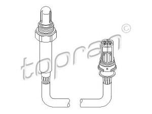 TOPRAN 500 465 lambda jutiklis 
 Variklis -> Variklio elektra
1 433 075, 1 742 049, 1 742 050