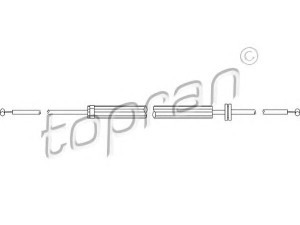 TOPRAN 501 472 gaubto trosas 
 Kėbulas -> Liukai/stogai/durys/stoglangis/sulankstomas stogas -> Gaubtas/dalys/garso izoliacinė medžiaga
1 960 853, 5123 1 960 853