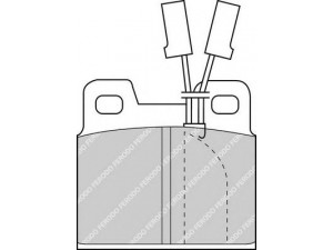 FERODO FDB347 stabdžių trinkelių rinkinys, diskinis stabdys 
 Techninės priežiūros dalys -> Papildomas remontas
60720648, 6072648, 60740845, 60760092