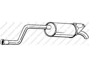 BOSAL 279-953 galinis duslintuvas 
 Išmetimo sistema -> Duslintuvas
82.00.103.765