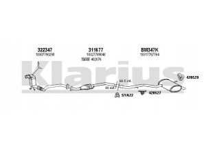 KLARIUS 060450U išmetimo sistema