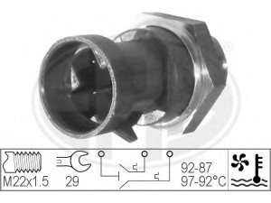 ERA 330228 temperatūros jungiklis, radiatoriaus ventiliatorius 
 Aušinimo sistema -> Siuntimo blokas, aušinimo skysčio temperatūra
46477717, 50005994, 60813343, 7655732