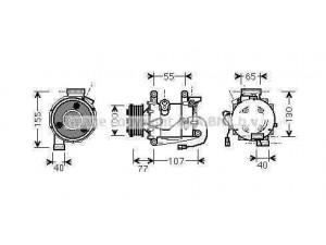 AVA QUALITY COOLING HDAK232 kompresorius, oro kondicionierius 
 Oro kondicionavimas -> Kompresorius/dalys
38800RZVG02, 38800RZVG020M2, 38810RZVG02