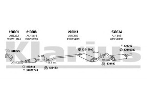 KLARIUS 940258E išmetimo sistema 
 Išmetimo sistema -> Išmetimo sistema, visa