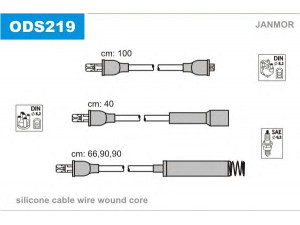 JANMOR ODS219 uždegimo laido komplektas 
 Kibirkšties / kaitinamasis uždegimas -> Uždegimo laidai/jungtys
1612473, 1612474, 1612485, 1612501
