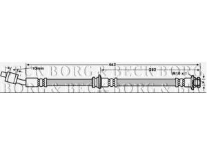 BORG & BECK BBH7652 stabdžių žarnelė 
 Stabdžių sistema -> Stabdžių žarnelės
46210-5M505