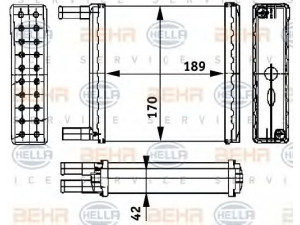 HELLA 8FH 351 311-451 šilumokaitis, salono šildymas 
 Šildymas / vėdinimas -> Šilumokaitis
6 055 779, 75BG 18476AA, 77BB 18B539AA