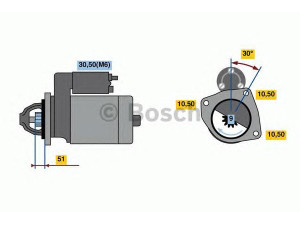BOSCH 9 000 083 065 starteris 
 Elektros įranga -> Starterio sistema -> Starteris
1516687R, 344 151 74 01, A 344 151 74 01