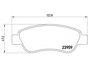 BREMBO P 61 081 stabdžių trinkelių rinkinys, diskinis stabdys 
 Techninės priežiūros dalys -> Papildomas remontas
1611456980, 425327, 425328, 425474