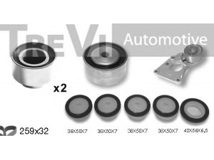 TREVI AUTOMOTIVE KD1366S paskirstymo diržo komplektas 
 Techninės priežiūros dalys -> Papildomas remontas