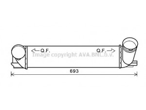 AVA QUALITY COOLING BWA4473 tarpinis suslėgto oro aušintuvas, kompresorius 
 Variklis -> Oro tiekimas -> Įkrovos agregatas (turbo/superįkrova) -> Tarpinis suslėgto oro aušintuvas
17517800682