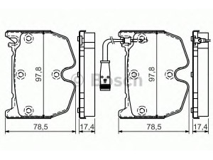 BOSCH 0 986 494 364 stabdžių trinkelių rinkinys, diskinis stabdys 
 Techninės priežiūros dalys -> Papildomas remontas
003 420 53 20, 003 420 71 20, 004 420 45 20