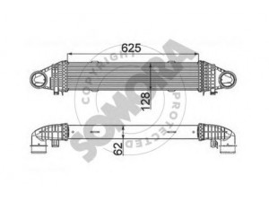 SOMORA 171445C tarpinis suslėgto oro aušintuvas, kompresorius 
 Variklis -> Oro tiekimas -> Įkrovos agregatas (turbo/superįkrova) -> Tarpinis suslėgto oro aušintuvas
2045000300, A2045000300