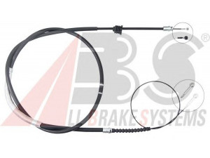 A.B.S. K13041 trosas, stovėjimo stabdys 
 Stabdžių sistema -> Valdymo svirtys/trosai
46410-35580