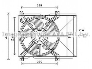 AVA QUALITY COOLING SZ7511 ventiliatorius, radiatoriaus 
 Aušinimo sistema -> Oro aušinimas
