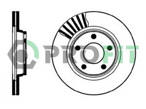 PROFIT 5010-1003 stabdžių diskas 
 Dviratė transporto priemonės -> Stabdžių sistema -> Stabdžių diskai / priedai
8E0615301B