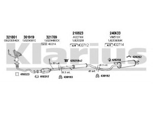 KLARIUS 790239E išmetimo sistema 
 Išmetimo sistema -> Išmetimo sistema, visa