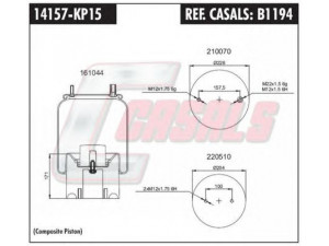 CASALS B1194 dėklas, pneumatinė pakaba
