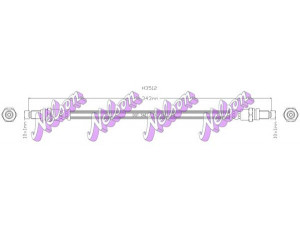 Brovex-Nelson H3512 stabdžių žarnelė 
 Stabdžių sistema -> Stabdžių žarnelės
1027745, 1613354, 6125910, 6126854