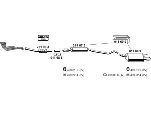 ERNST 050438 išmetimo sistema 
 Išmetimo sistema -> Išmetimo sistema, visa