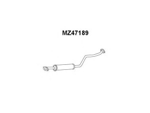 VENEPORTE MZ47189 priekinis duslintuvas 
 Išmetimo sistema -> Duslintuvas
B3D540300A, ZL0640300A