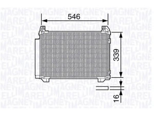MAGNETI MARELLI 350203687000 kondensatorius, oro kondicionierius
