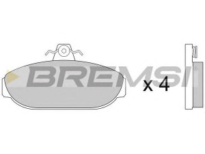 BREMSI BP2248 stabdžių trinkelių rinkinys, diskinis stabdys 
 Techninės priežiūros dalys -> Papildomas remontas
2701751, 270195, 2701951, 2708873