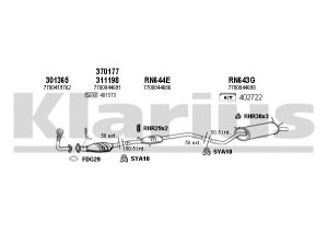 KLARIUS 720667U išmetimo sistema 
 Išmetimo sistema -> Išmetimo sistema, visa