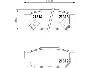 HELLA PAGID 8DB 355 005-731 stabdžių trinkelių rinkinys, diskinis stabdys 
 Techninės priežiūros dalys -> Papildomas remontas
06022SP8000, 43022S04010, 43022SAAE50