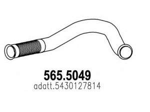 ASSO 565.5049 išleidimo kolektorius 
 Išmetimo sistema -> Išmetimo vamzdžiai
543005910, 5430127814