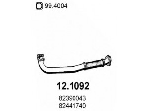 ASSO 12.1092 išleidimo kolektorius 
 Išmetimo sistema -> Išmetimo vamzdžiai
60801379, 60805307, 82390043, 82441740