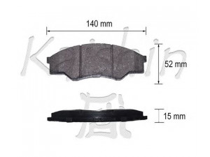 KAISHIN FK2275 stabdžių trinkelių rinkinys, diskinis stabdys 
 Techninės priežiūros dalys -> Papildomas remontas
044650K010, 044650K160