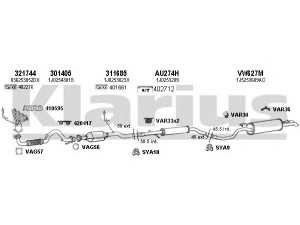 KLARIUS 930962U išmetimo sistema 
 Išmetimo sistema -> Išmetimo sistema, visa