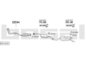 BOSAL 052.125.61 išmetimo sistema 
 Išmetimo sistema -> Išmetimo sistema, visa