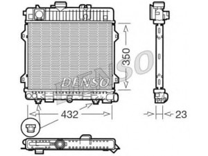 DENSO DRM05027 radiatorius, variklio aušinimas