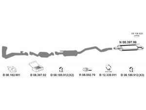 EBERSPÄCHER 082379 išmetimo sistema 
 Išmetimo sistema -> Išmetimo sistema, visa