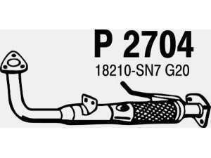FENNO P2704 išleidimo kolektorius 
 Išmetimo sistema -> Išmetimo vamzdžiai
18210-SN7G20