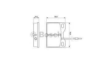 BOSCH 0 986 468 661 stabdžių trinkelių rinkinys, diskinis stabdys 
 Techninės priežiūros dalys -> Papildomas remontas