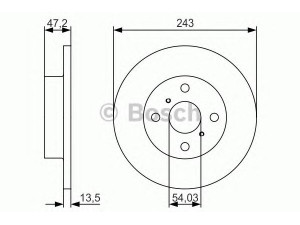 BOSCH 0 986 479 R87 stabdžių diskas 
 Dviratė transporto priemonės -> Stabdžių sistema -> Stabdžių diskai / priedai
43512 12160