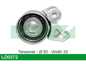 LUCAS ENGINE DRIVE LD0272 įtempiklio skriemulys, paskirstymo diržas