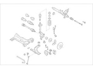 DELPHI VW-14564-F rato pakaba 
 Ašies montavimas/vairavimo mechanizmas/ratai -> Prekių paieška pagal schemą