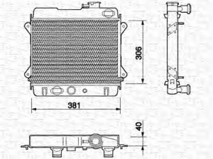 MAGNETI MARELLI 350213669000 radiatorius, variklio aušinimas 
 Aušinimo sistema -> Radiatorius/alyvos aušintuvas -> Radiatorius/dalys
1611509, 1611509