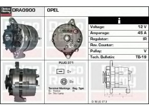 DELCO REMY DRA0900 kintamosios srovės generatorius 
 Elektros įranga -> Kint. sr. generatorius/dalys -> Kintamosios srovės generatorius
1204008, 1204010, 1204020, 1204197