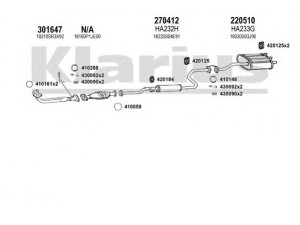 KLARIUS 420252E išmetimo sistema 
 Išmetimo sistema -> Išmetimo sistema, visa