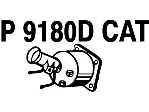 FENNO P9180DCAT katalizatoriaus keitiklis 
 Išmetimo sistema -> Katalizatoriaus keitiklis
BM80262H, 1731-L5