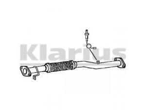 KLARIUS 142739 išleidimo kolektorius 
 Išmetimo sistema -> Išmetimo vamzdžiai
286102D100