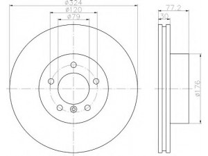 HELLA 8DD 355 109-911 stabdžių diskas 
 Stabdžių sistema -> Diskinis stabdys -> Stabdžių diskas
34116753221, 34116767269, 34116864905