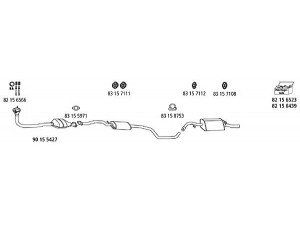 HJS Fo_387 išmetimo sistema 
 Išmetimo sistema -> Išmetimo sistema, visa